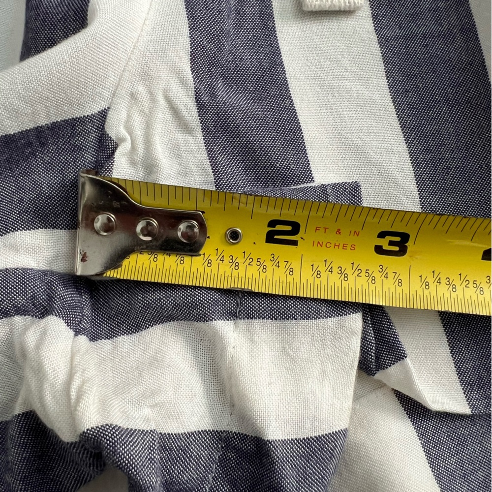 American Eagle Blue/White Vertical Striped Shorts, Size S - Picture 8 of 11
